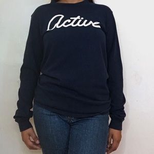 ACTIVE Navy Blue Long Sleeve SIZE SMALL